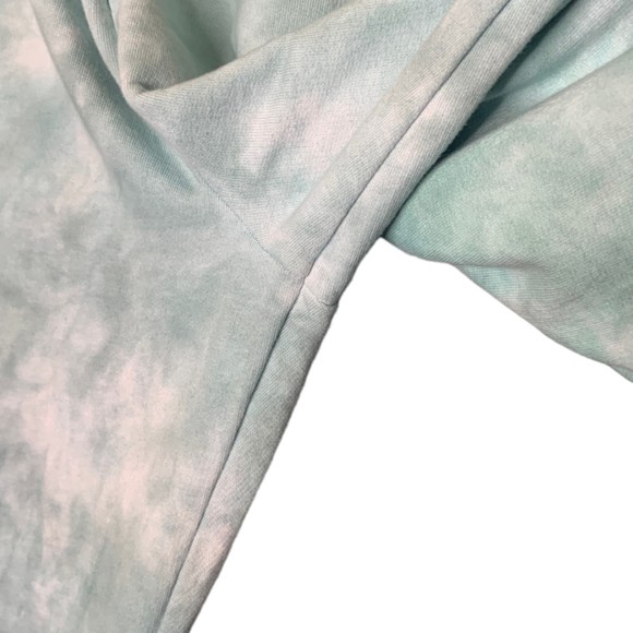 Lovers + Friends Women Bradley Jogger in Teal Green Tie Dye Small Elastic Waist - Picture 9 of 10